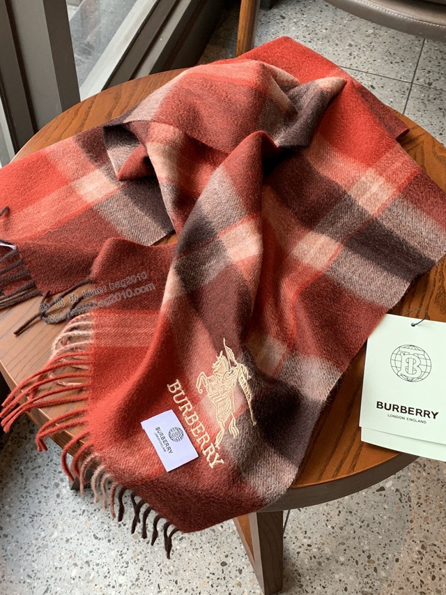 Burberry情侶圍巾羊絨圍巾披肩 巴寶莉2021新款格紋圍巾高端羊絨圍巾  mmj1229